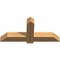 Ekena Millwork Eugene Smooth Timber Gable Bracket, Western Red Cedar, 48"W x 22"H x 5 1/2"D x 5 1/2"F, 11/12 Pitch GBW048X22X0606EUG00SWR - alternate 5